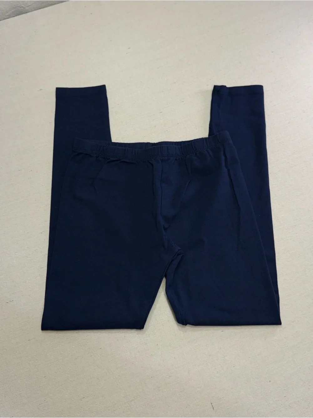 Girls Set of 3 Leggings in Green, Navy Blue & Black - Size Large (10-12)
